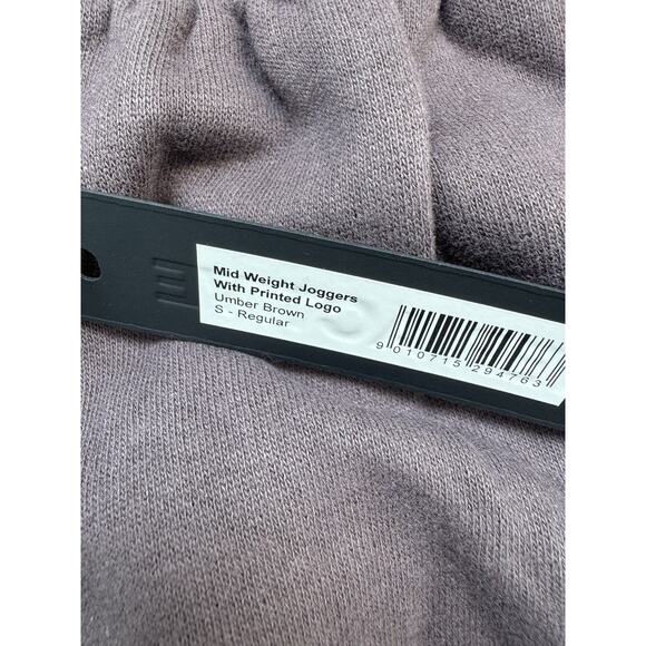 Oner Active Women’s Mid Weight Joggers With Printed Logo Umber Brown S - Regular - Picture 3 of 5